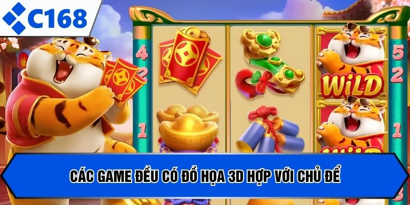 Các game đều có đồ họa 3D hợp với chủ để