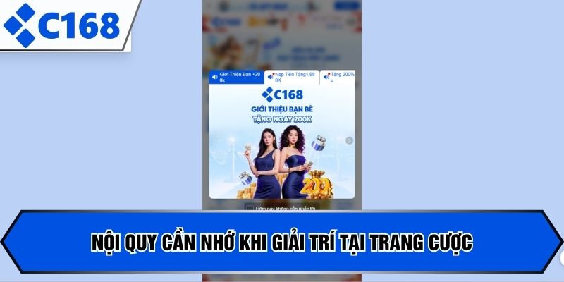 Nội quy cần nhớ khi giải trí tại trang cược